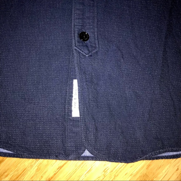 Rag & Bone Dark Denim Double Layered Shirt Sz. S - Picture 5 of 8